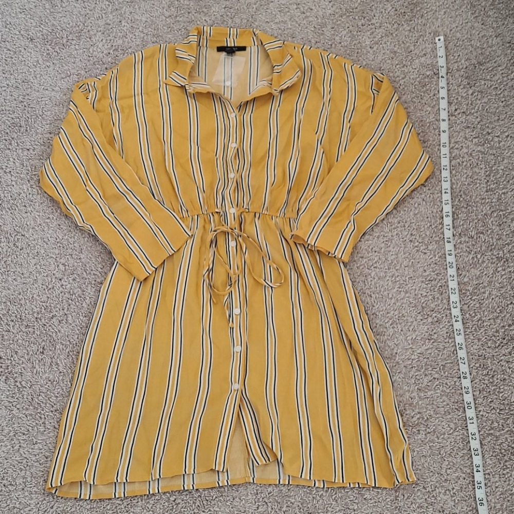 Forever 21 Yellow and Black stripped dress
